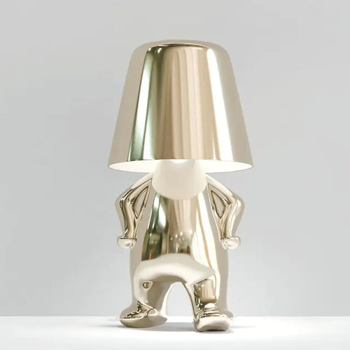 Load image into Gallery viewer, Italy Little Golden Man LED Table Lamp
