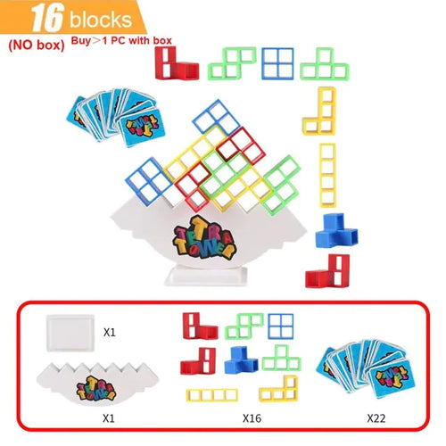 Load image into Gallery viewer, Stacking Blocks Tetra Tower Balance Game
