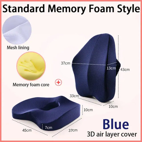 Load image into Gallery viewer, Orthopedic Pillow Memory Foam Seat Set
