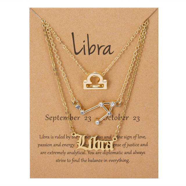 Zodiac Sign Pendant Necklace