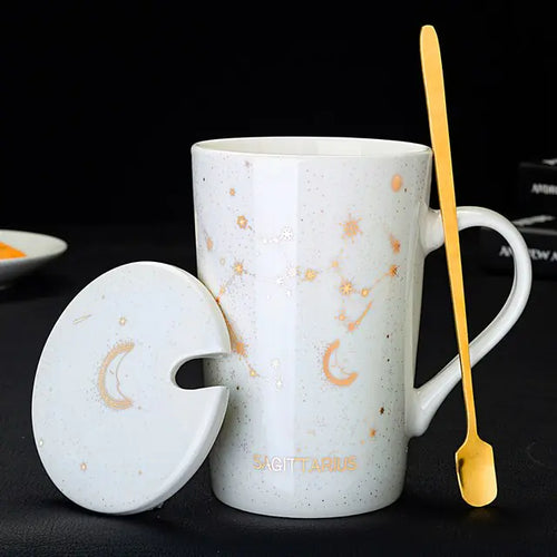 Load image into Gallery viewer, 12 Constellations Creative Mugs With Spoon
