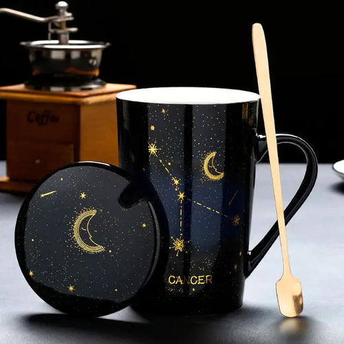 Load image into Gallery viewer, 12 Constellations Creative Mugs With Spoon
