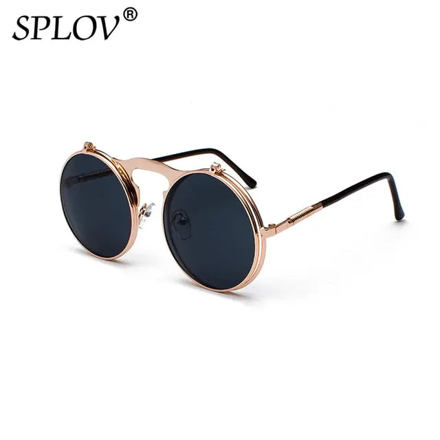 Vintage Steampunk Flip Sunglasses