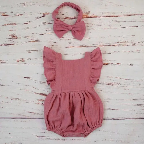 Load image into Gallery viewer, Organic Cotton Summer Baby Girl Clothes
