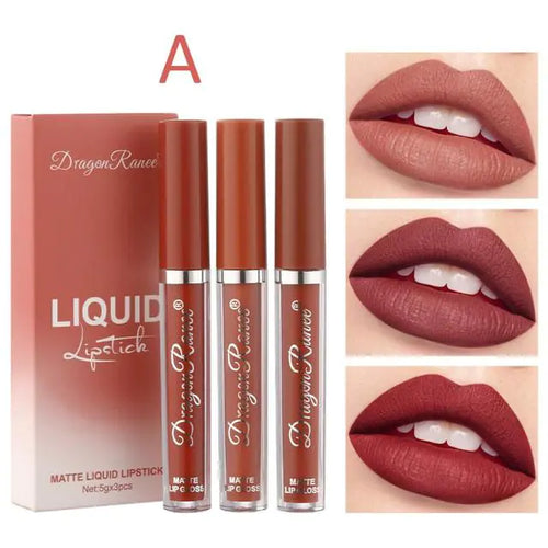 Load image into Gallery viewer, 3pc/set Waterproof Matte Velvet Lip Gloss
