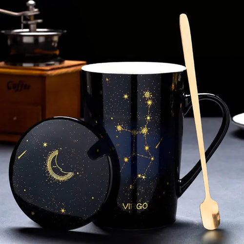 Load image into Gallery viewer, 12 Constellations Creative Mugs With Spoon
