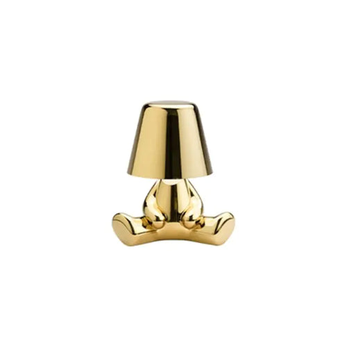 Load image into Gallery viewer, Italy Little Golden Man LED Table Lamp
