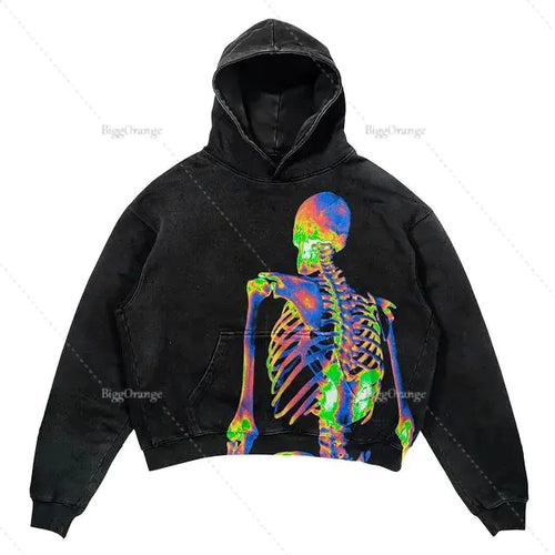 Load image into Gallery viewer, Punk Wind Ninja Printed Hoodies
