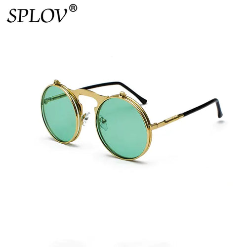 Load image into Gallery viewer, Vintage Steampunk Flip Sunglasses
