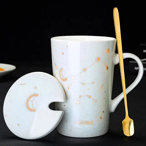 Load image into Gallery viewer, 12 Constellations Creative Mugs With Spoon
