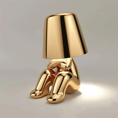 Load image into Gallery viewer, Italy Little Golden Man LED Table Lamp
