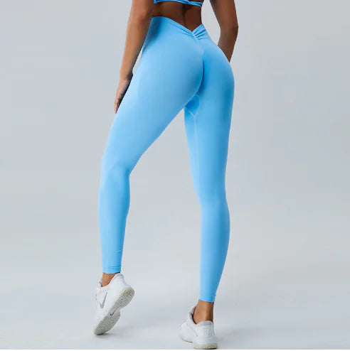 Load image into Gallery viewer, Sexy V Butt Push Up Fitness High Waist Pants
