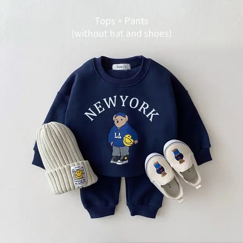 Load image into Gallery viewer, Baby Casual Hoodie and Pants Set
