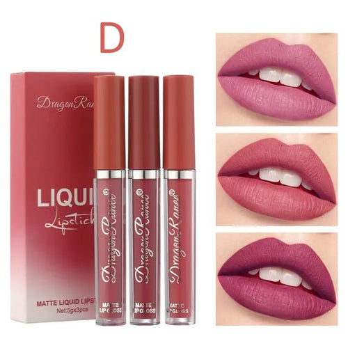 Load image into Gallery viewer, 3pc/set Waterproof Matte Velvet Lip Gloss
