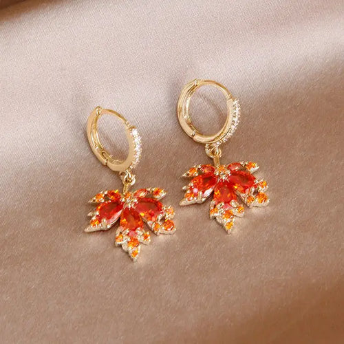 Load image into Gallery viewer, Maple Leaf Earrings
