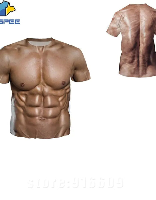 Load image into Gallery viewer, 3D Printed Fake Muscle T-shirts
