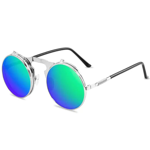 Load image into Gallery viewer, Vintage Steampunk Flip Sunglasses
