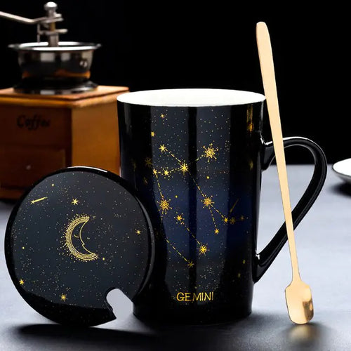 Load image into Gallery viewer, 12 Constellations Creative Mugs With Spoon
