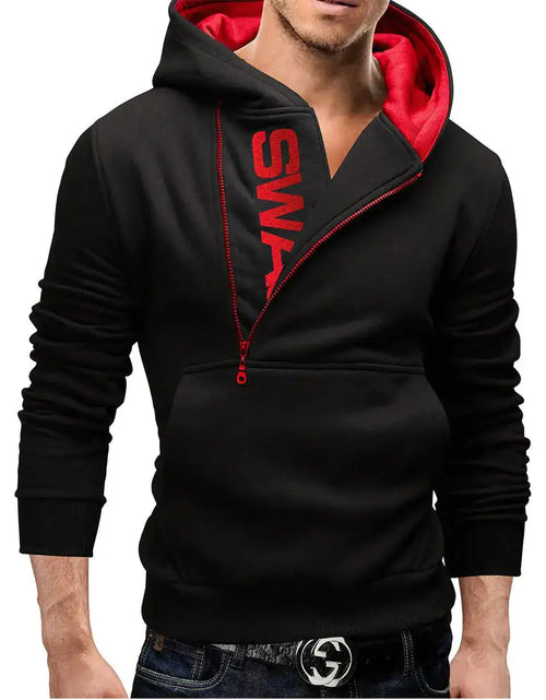 Load image into Gallery viewer, Men&#39;s High Neck  Hooded Pullovers
