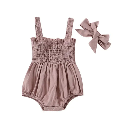 Load image into Gallery viewer, Infant Baby Girls Summer Elastic Jumpsuit Rompers
