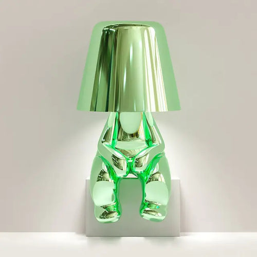 Load image into Gallery viewer, Italy Little Golden Man LED Table Lamp
