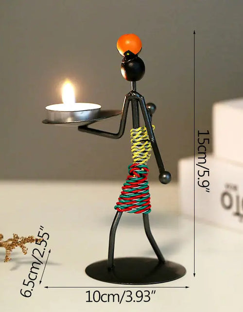 Load image into Gallery viewer, Nordic Metal Candlestick
