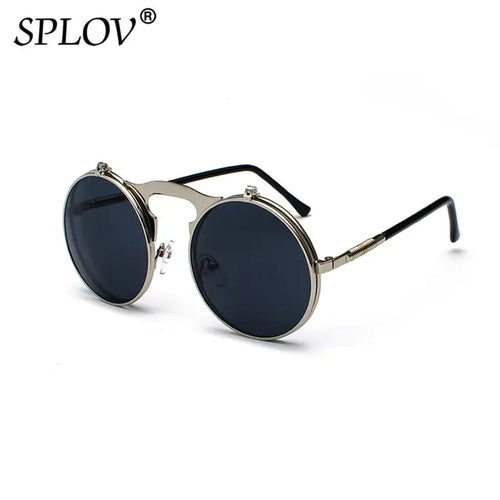 Load image into Gallery viewer, Vintage Steampunk Flip Sunglasses
