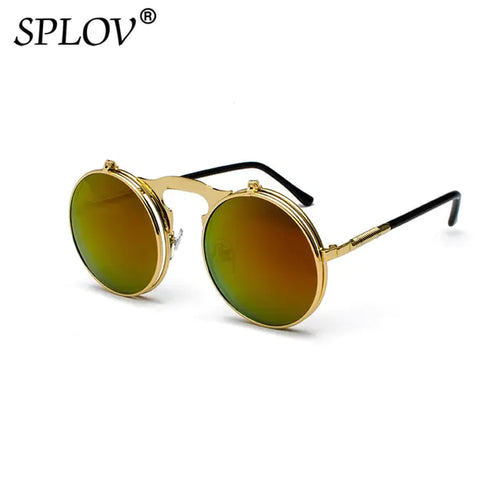 Load image into Gallery viewer, Vintage Steampunk Flip Sunglasses
