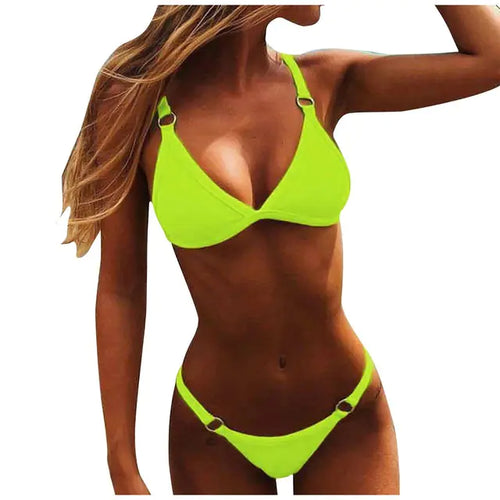 Load image into Gallery viewer, High Waist Bikini Swimsuit
