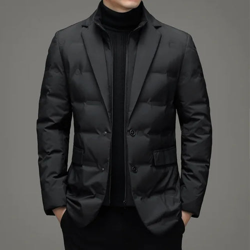 Load image into Gallery viewer, Men&#39;s Winter Fake Two-piece Warm Blazer
