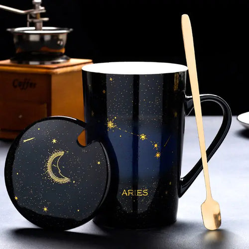 Load image into Gallery viewer, 12 Constellations Creative Mugs With Spoon
