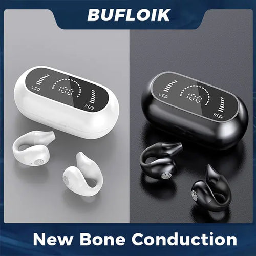 Load image into Gallery viewer, Bone Conduction Earphone Bluetooth 5.2 Ear Clip
