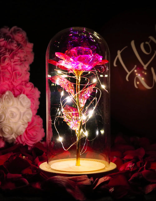 Load image into Gallery viewer, Galaxy Rose Eternal Lamp
