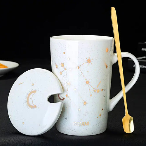 Load image into Gallery viewer, 12 Constellations Creative Mugs With Spoon
