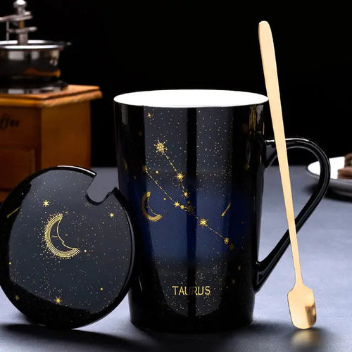 Load image into Gallery viewer, 12 Constellations Creative Mugs With Spoon
