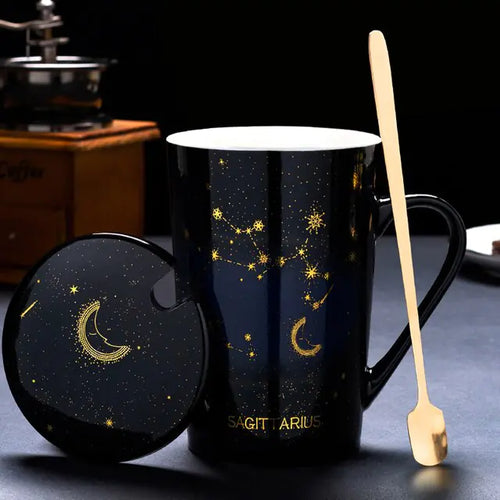 Load image into Gallery viewer, 12 Constellations Creative Mugs With Spoon
