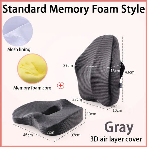 Load image into Gallery viewer, Orthopedic Pillow Memory Foam Seat Set
