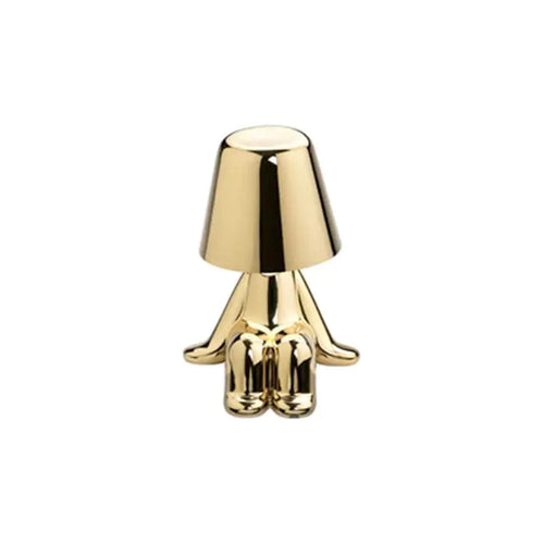 Load image into Gallery viewer, Italy Little Golden Man LED Table Lamp
