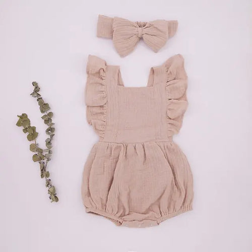 Load image into Gallery viewer, Organic Cotton Summer Baby Girl Clothes
