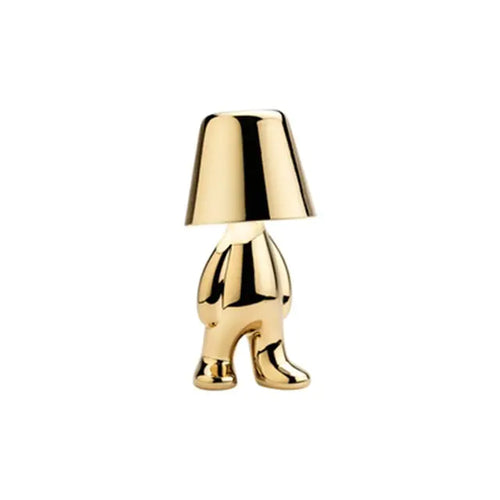 Load image into Gallery viewer, Italy Little Golden Man LED Table Lamp
