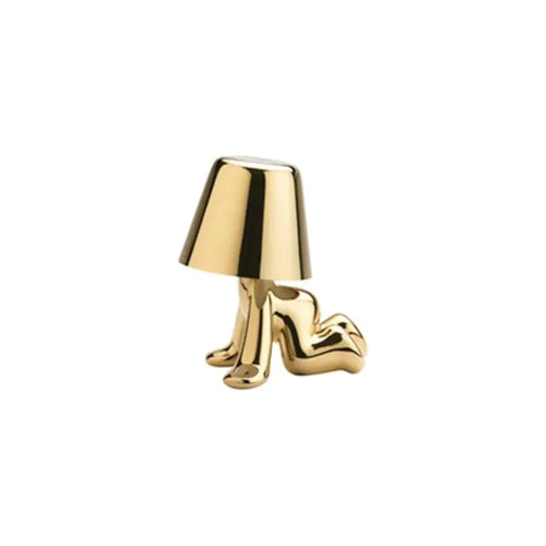 Load image into Gallery viewer, Italy Little Golden Man LED Table Lamp
