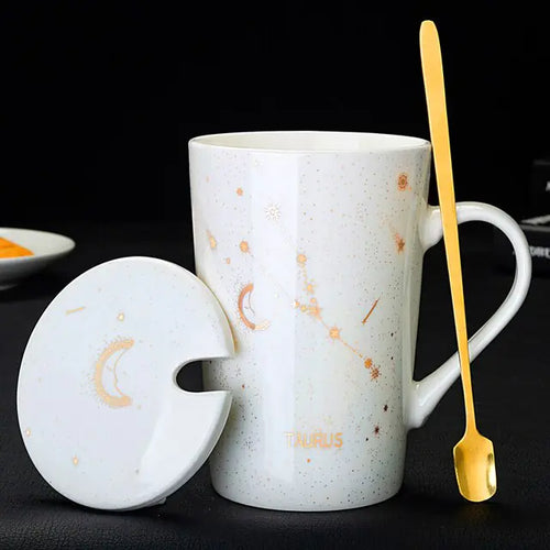 Load image into Gallery viewer, 12 Constellations Creative Mugs With Spoon
