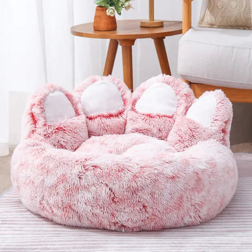 Load image into Gallery viewer, Pet Bear Paw Shape House Bed
