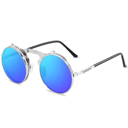 Load image into Gallery viewer, Vintage Steampunk Flip Sunglasses
