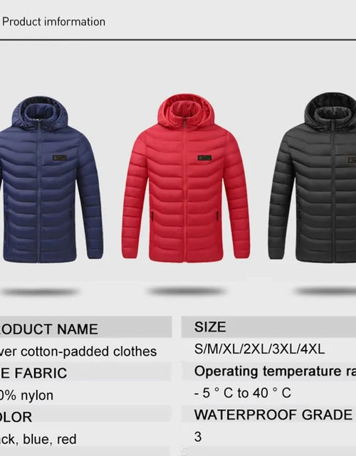 Load image into Gallery viewer, Unisex Winter Heating Jacket
