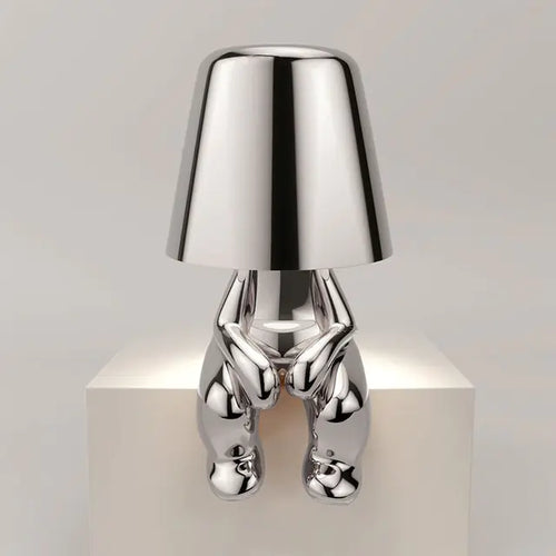 Load image into Gallery viewer, Italy Little Golden Man LED Table Lamp
