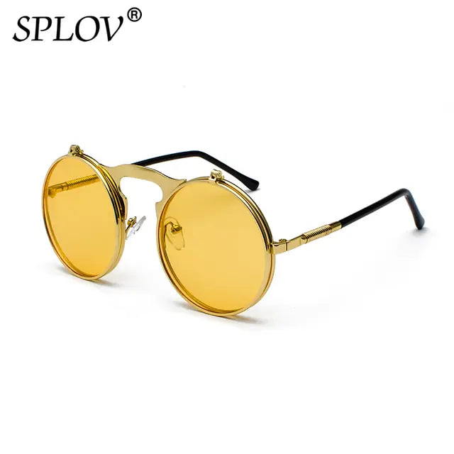 Vintage Steampunk Flip Sunglasses