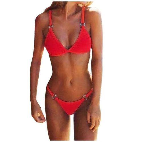 Load image into Gallery viewer, High Waist Bikini Swimsuit
