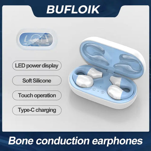 Load image into Gallery viewer, Bone Conduction Earphone Bluetooth 5.2 Ear Clip
