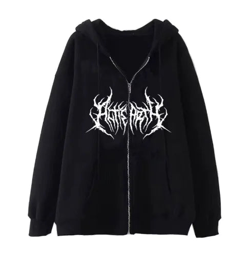 Load image into Gallery viewer, Unisex Black Zip Hoodies
